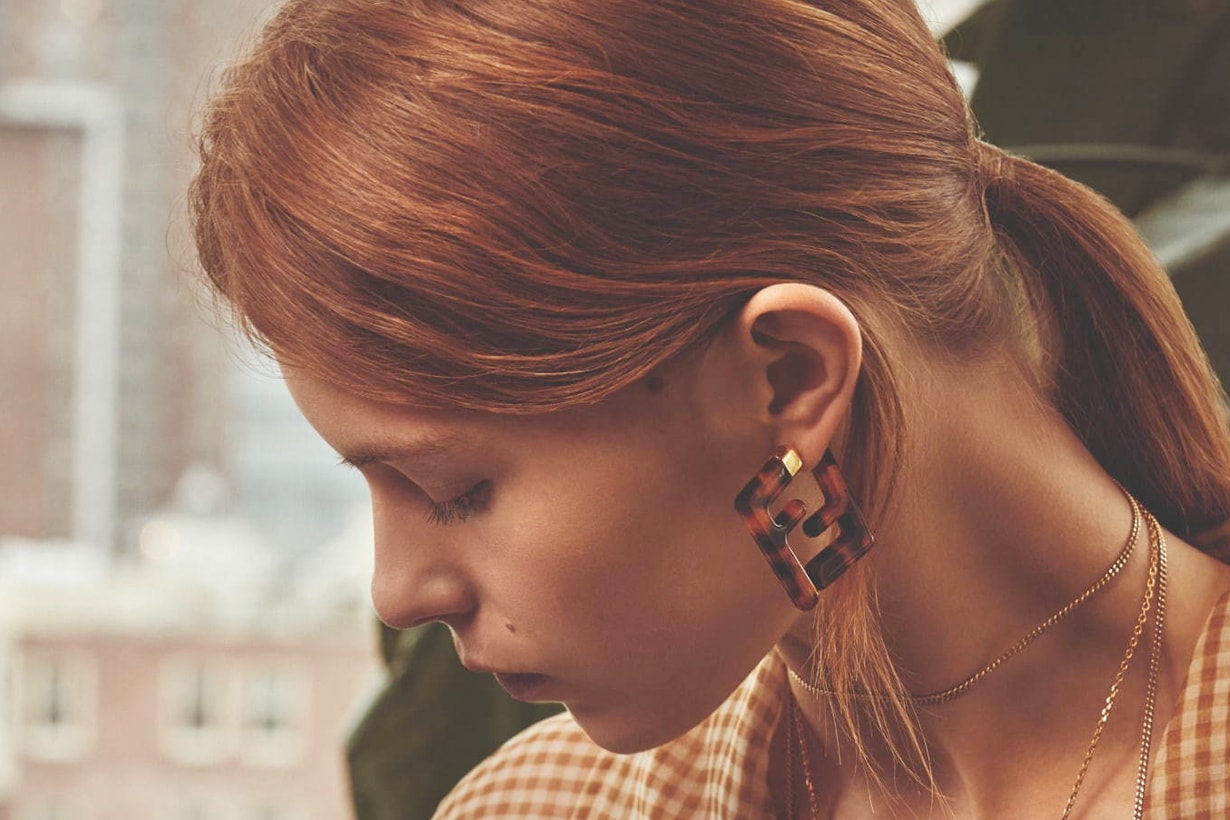fendi motif logo earring 2020 ss accessories