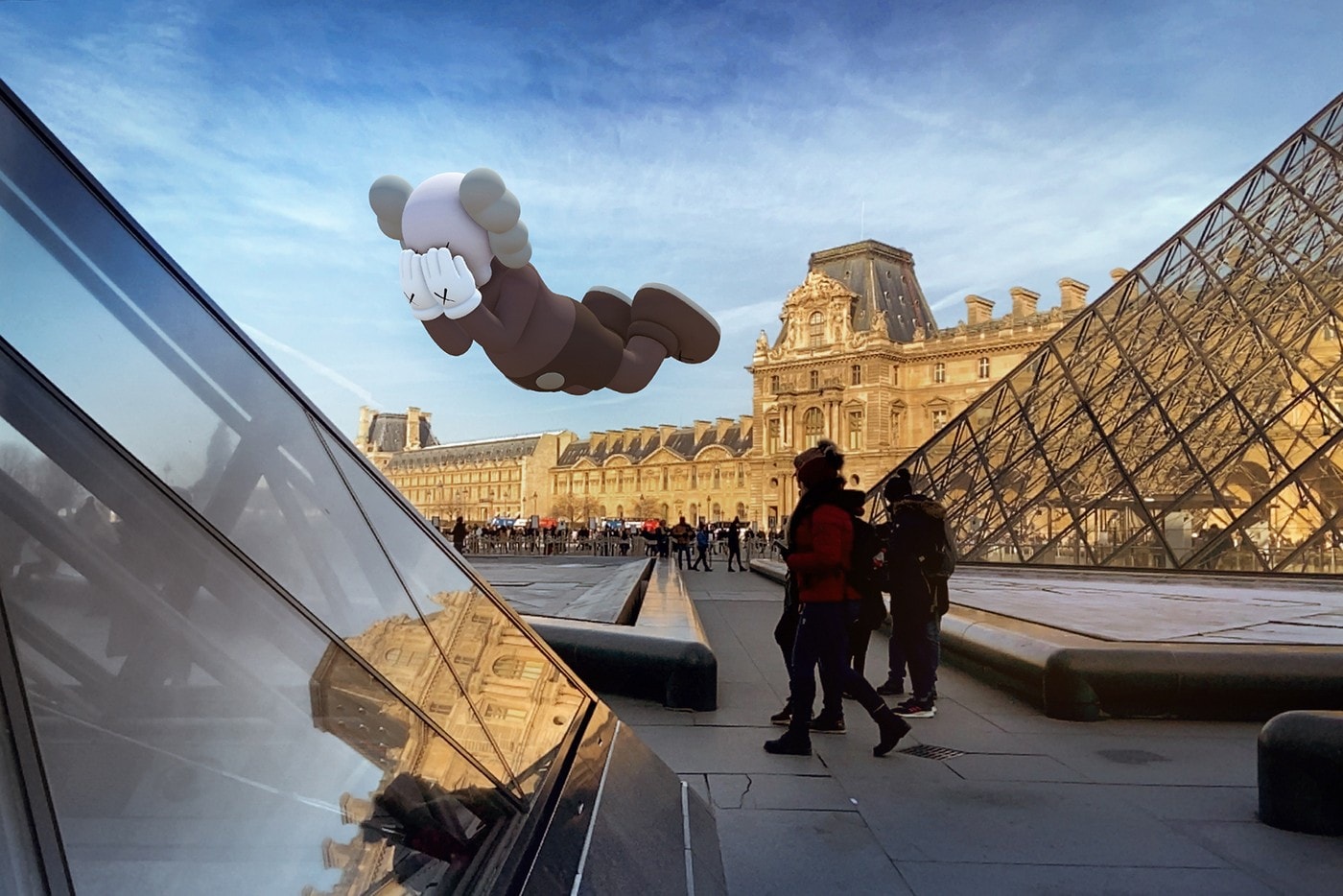 kaws companion sculpture acute art app collaboration expanded holiday augmented reality exhibition Brian donnelly