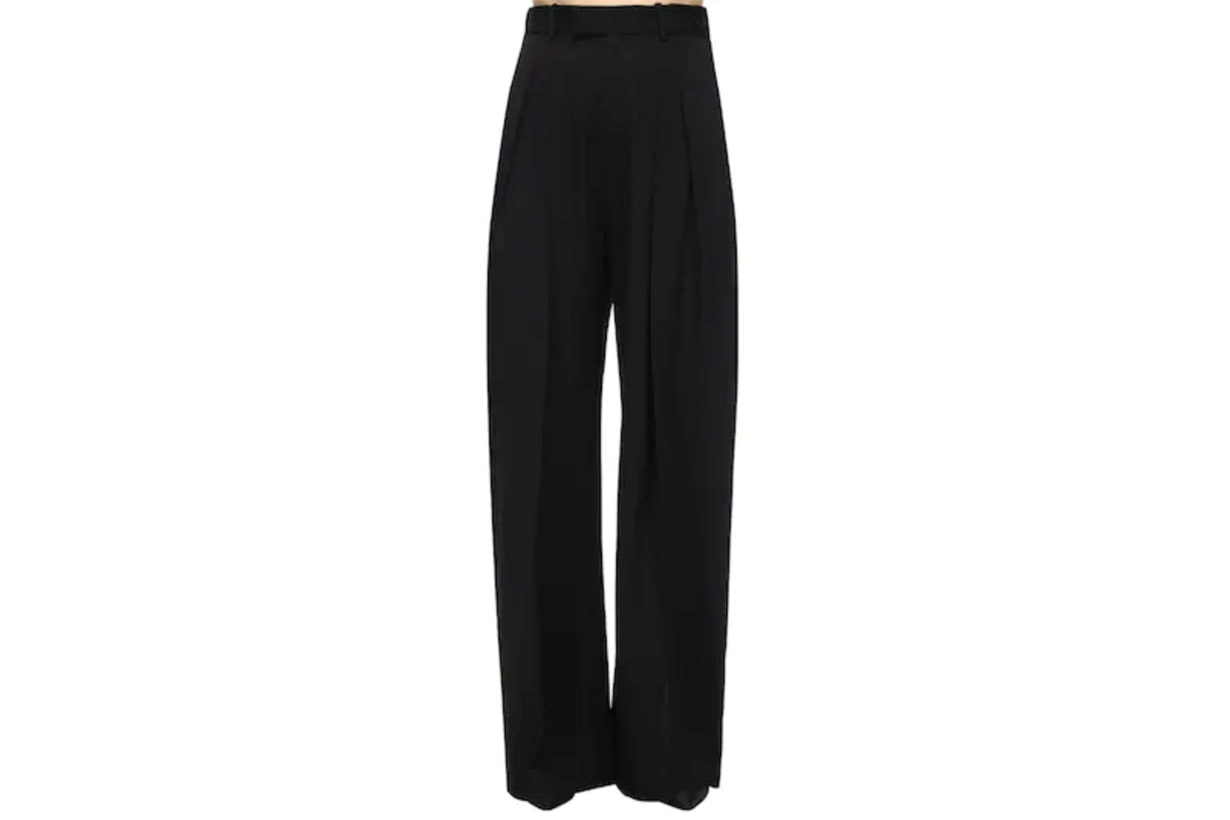 JW Anderson Wide Leg Wool Gabardine Pants