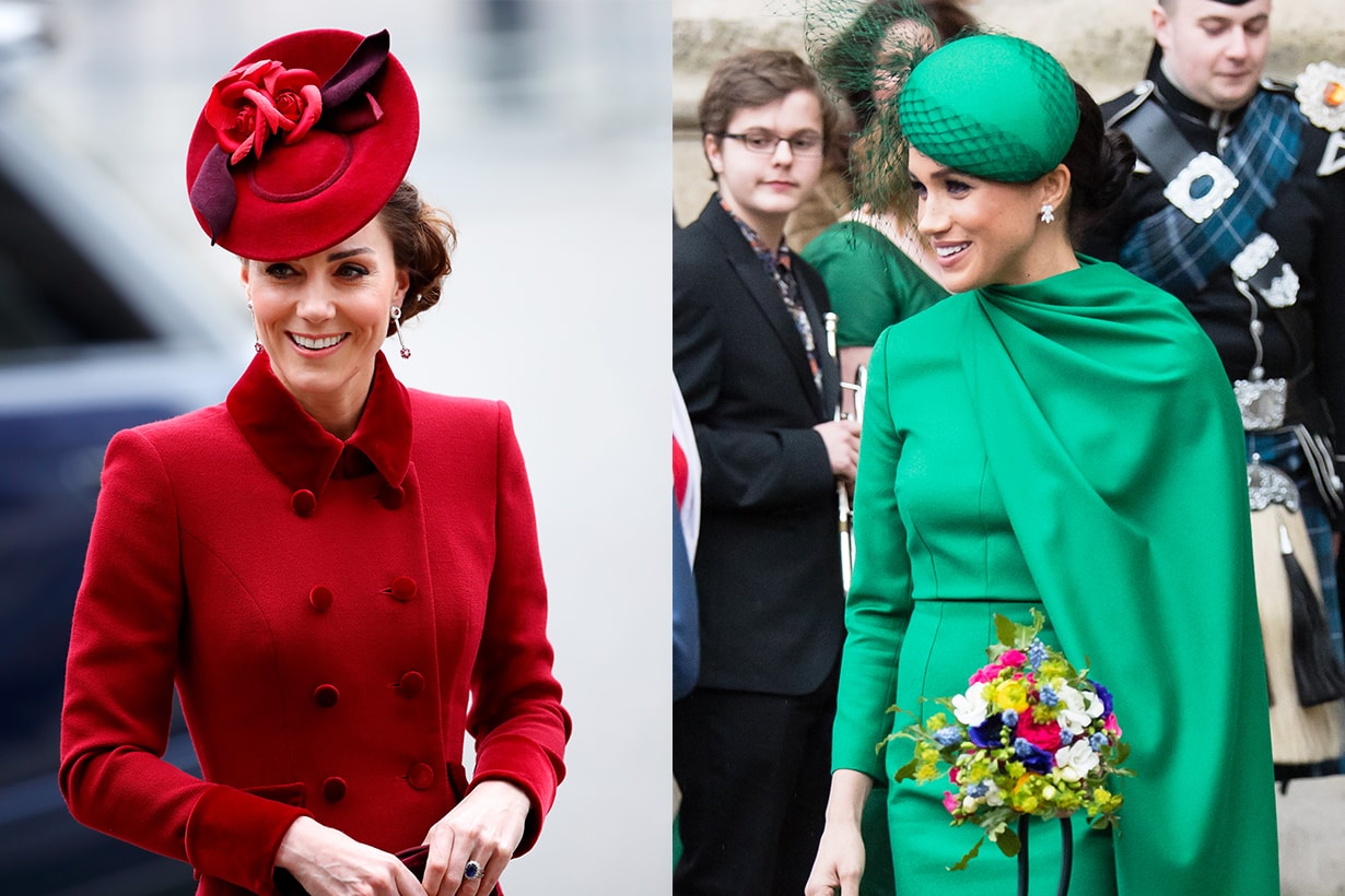 Kate Middleton Duchess of Cambridge Meghan Markle Duchess of Sussex Prince William Prince Harry Queen Elizabeth II Commonwealth Day services at Westminster Abbey 2020 Last royal service British Royal Family