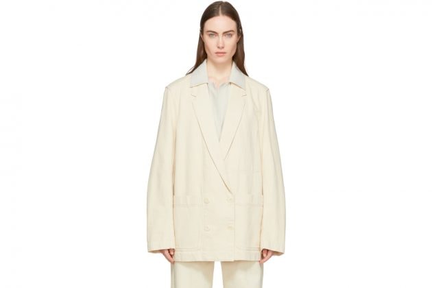 lemaire summer blazer denim double breasted jacket recommend