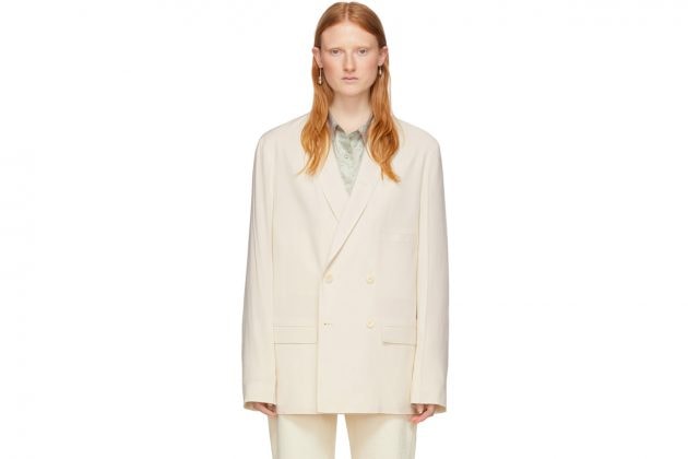 lemaire summer blazer denim double breasted jacket recommend