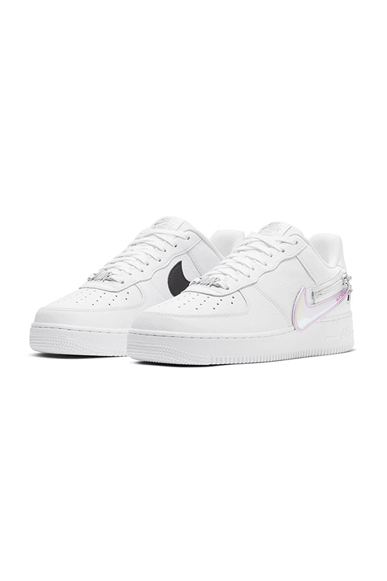 nike air force 1 iridescent zipper swoosh