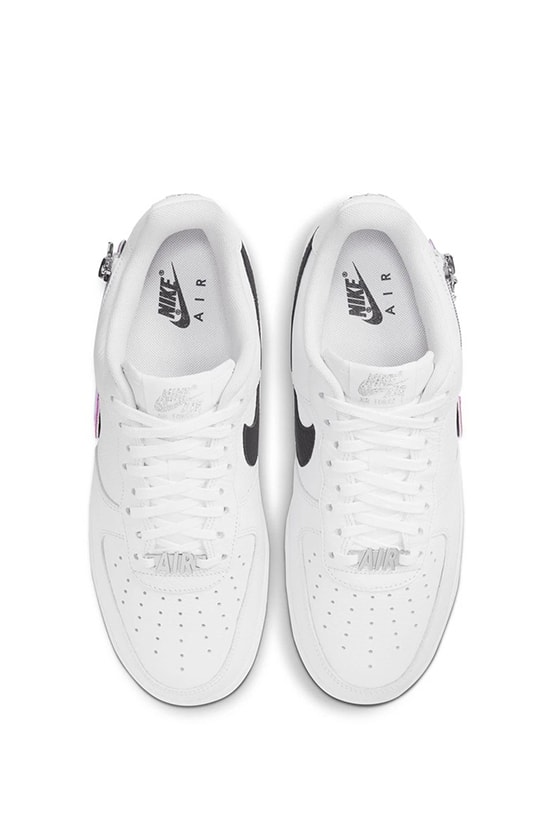 nike air force 1 iridescent zipper swoosh