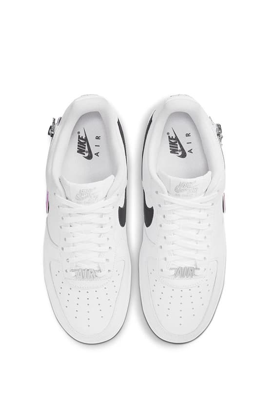 nike air force 1 iridescent zipper swoosh
