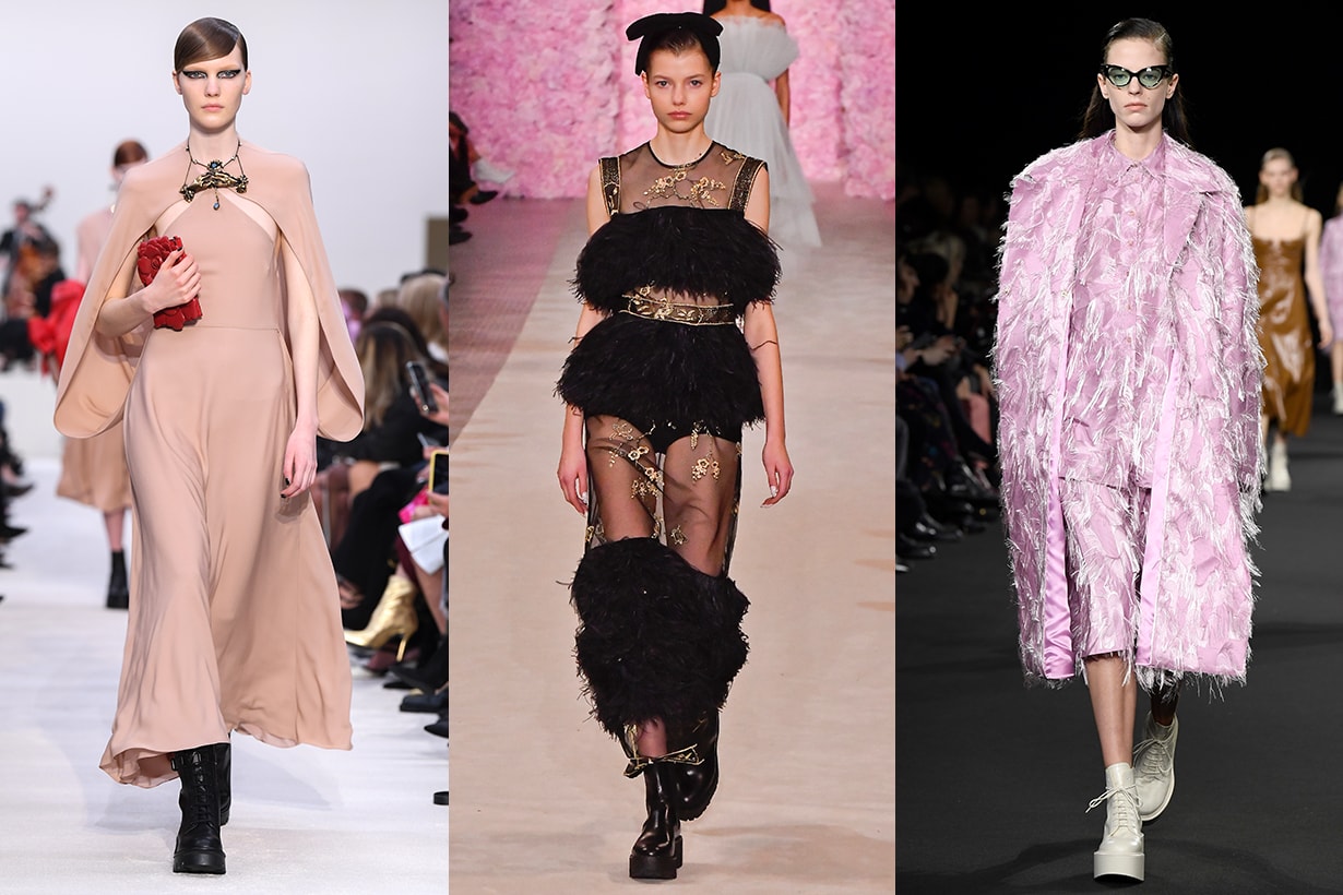 Platform Shoes Trend Valentino, Giambattista Valli, Rochas