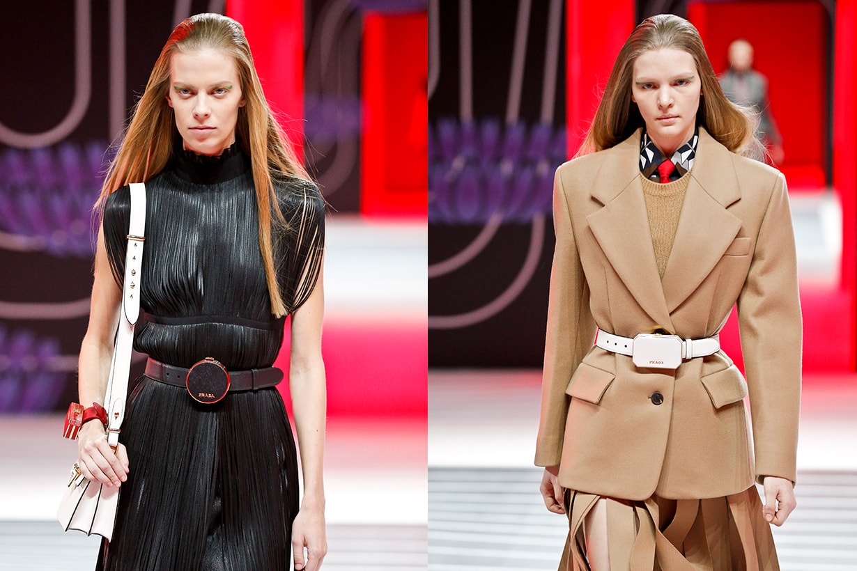 A model walks the runway during the Prada Ready to Wear Fall/Winter 2020-2021 fashion show as part of Milan Fashion Week on February 20, 2020 in Milan, Italy.