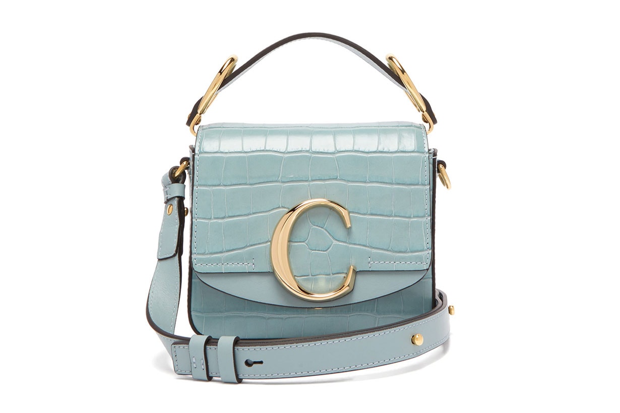 The C Mini Crocodile-effect Leather Cross-body Bag