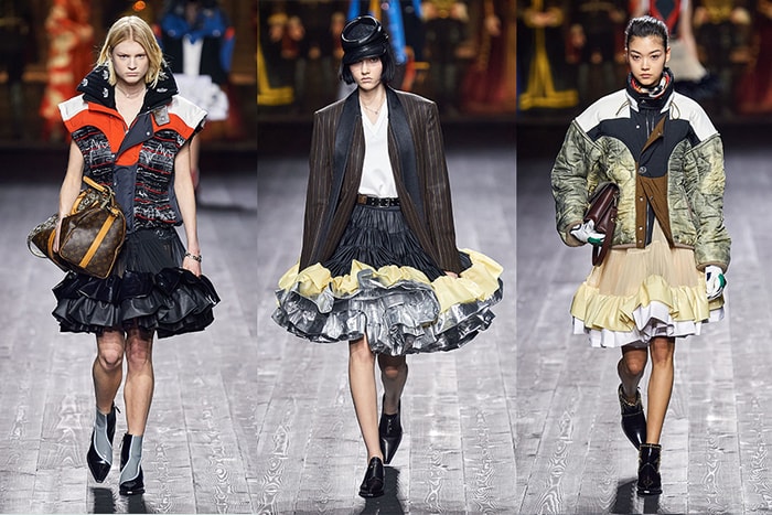 #PFW:當中古襯裙撞見現代夾克,Louis Vuitton 華麗交響曲下的時代謬誤!