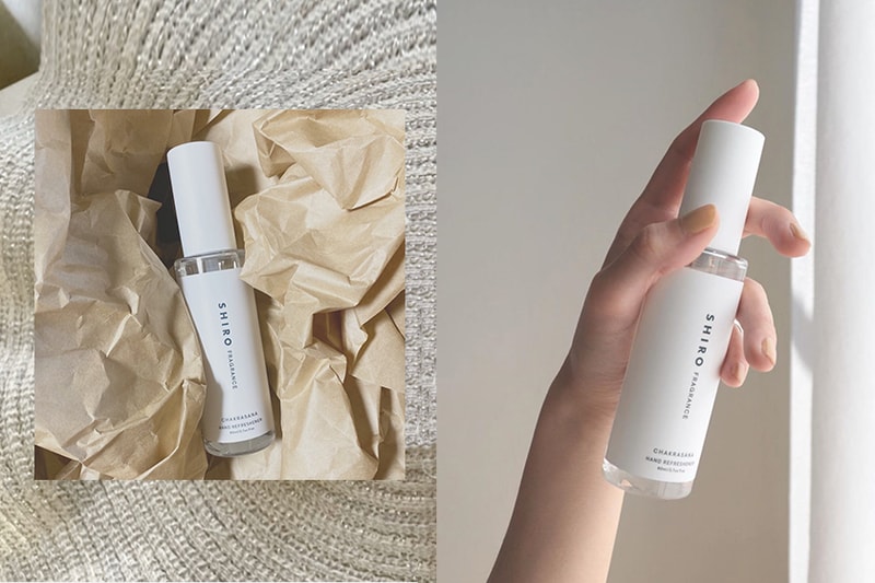 japanese beauty brand shiro hand mist Chakrasana Hand Refreshener