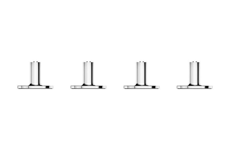 apple mac pro stainless steel feet wheels base