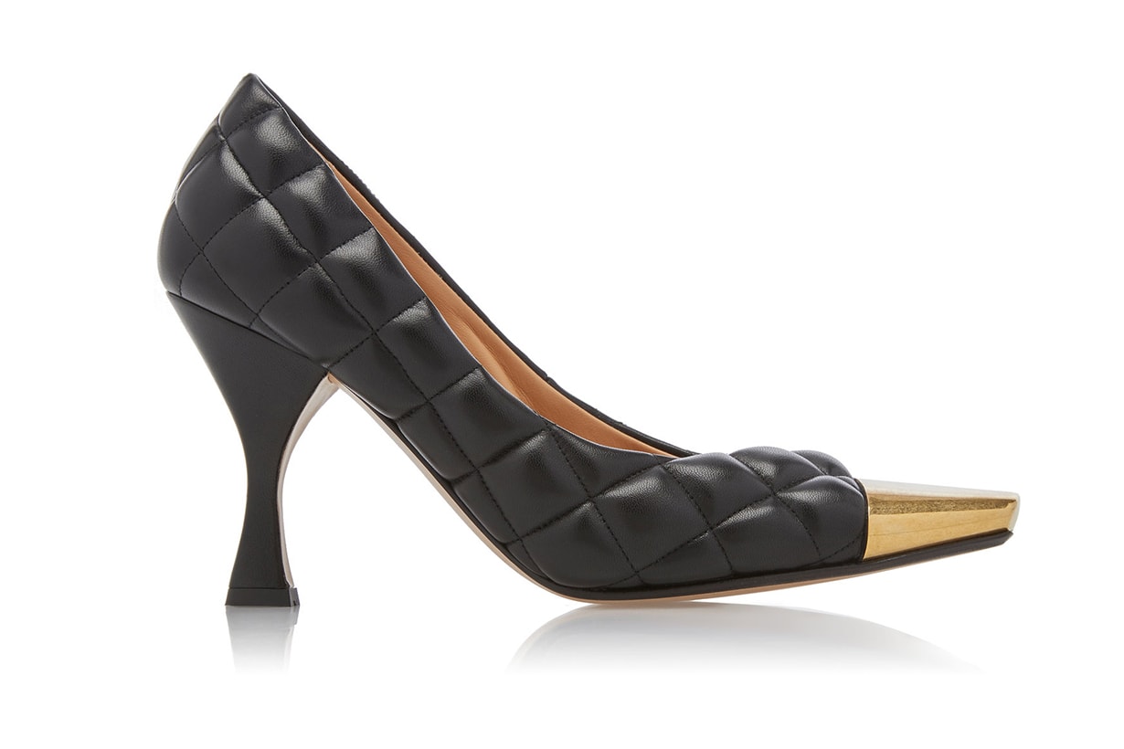 Bottega Veneta Dream Quilted Leather Cap-Toe Pumps