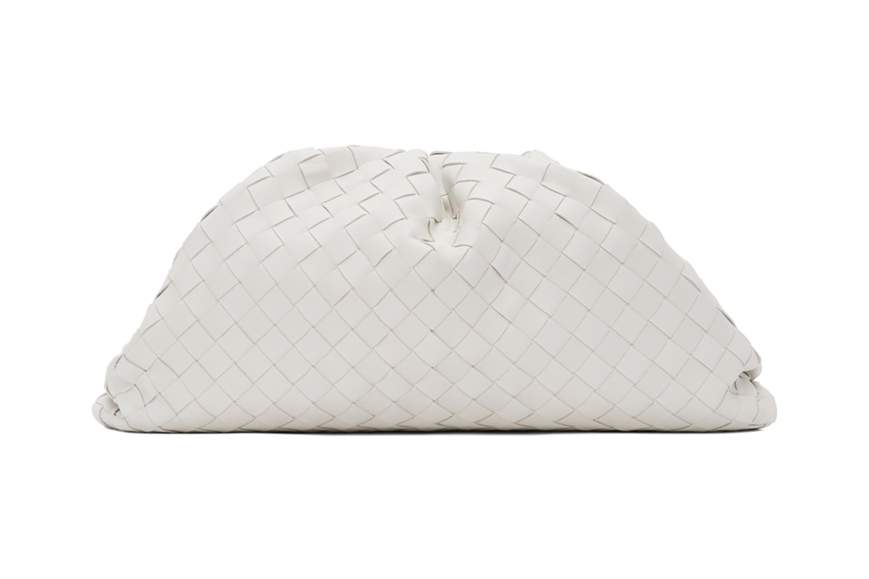 Bottega Veneta White 'The Pouch' Clutch