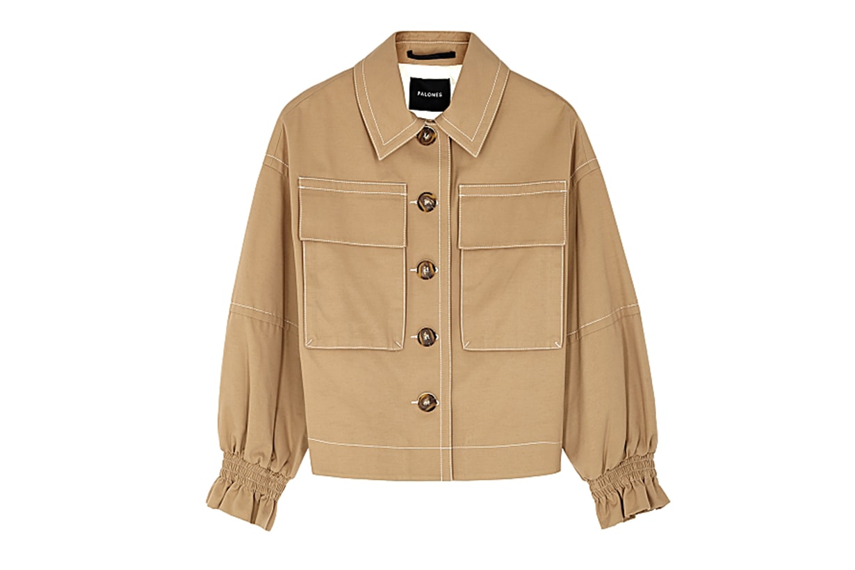 Camel twill jacket