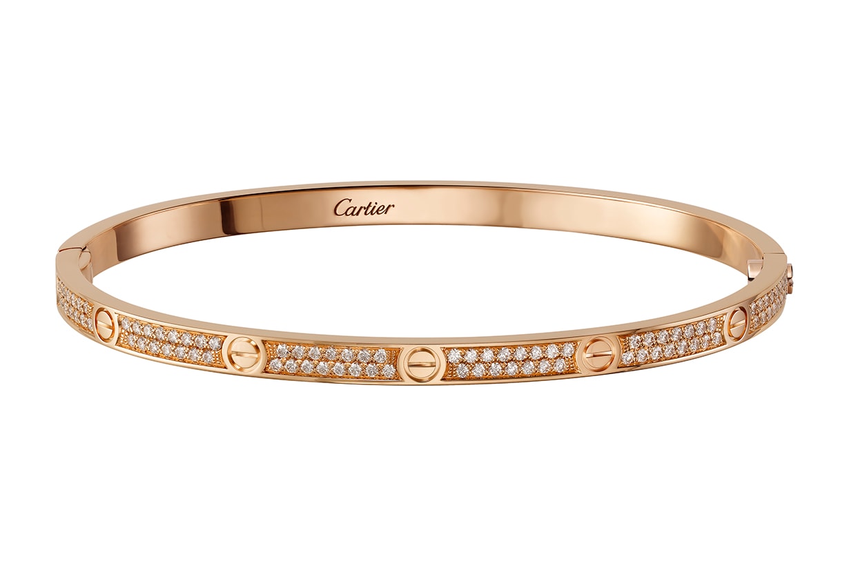 Cartier LOVE Bracelet-18K Pink Gold-Small Model-Diamonds