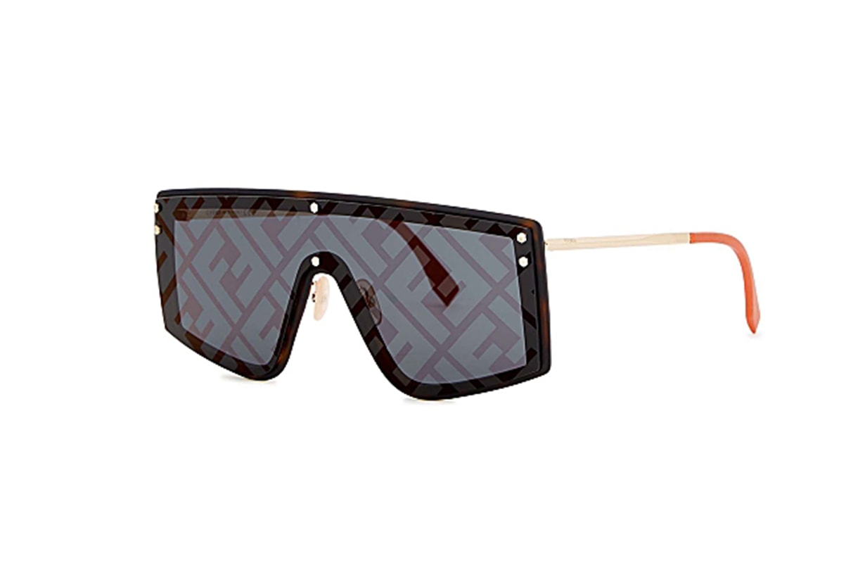 FENDI Monogrammed D-frame sunglasses
