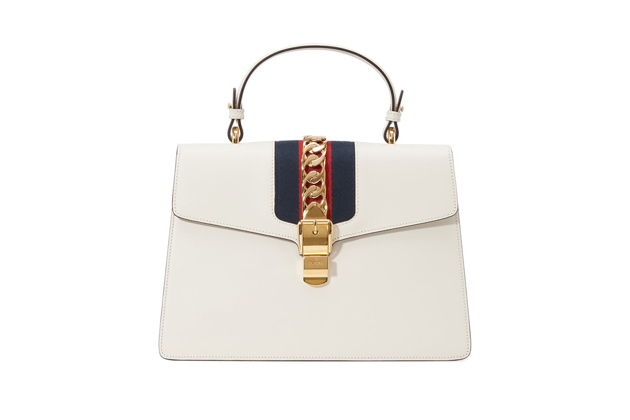 GUCCI Sylvie Leather Top-Handle Bag