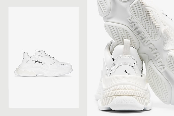 簡約純白+ Balenciaga 標誌,經典波鞋 Triple S 全新配色即將售罄!