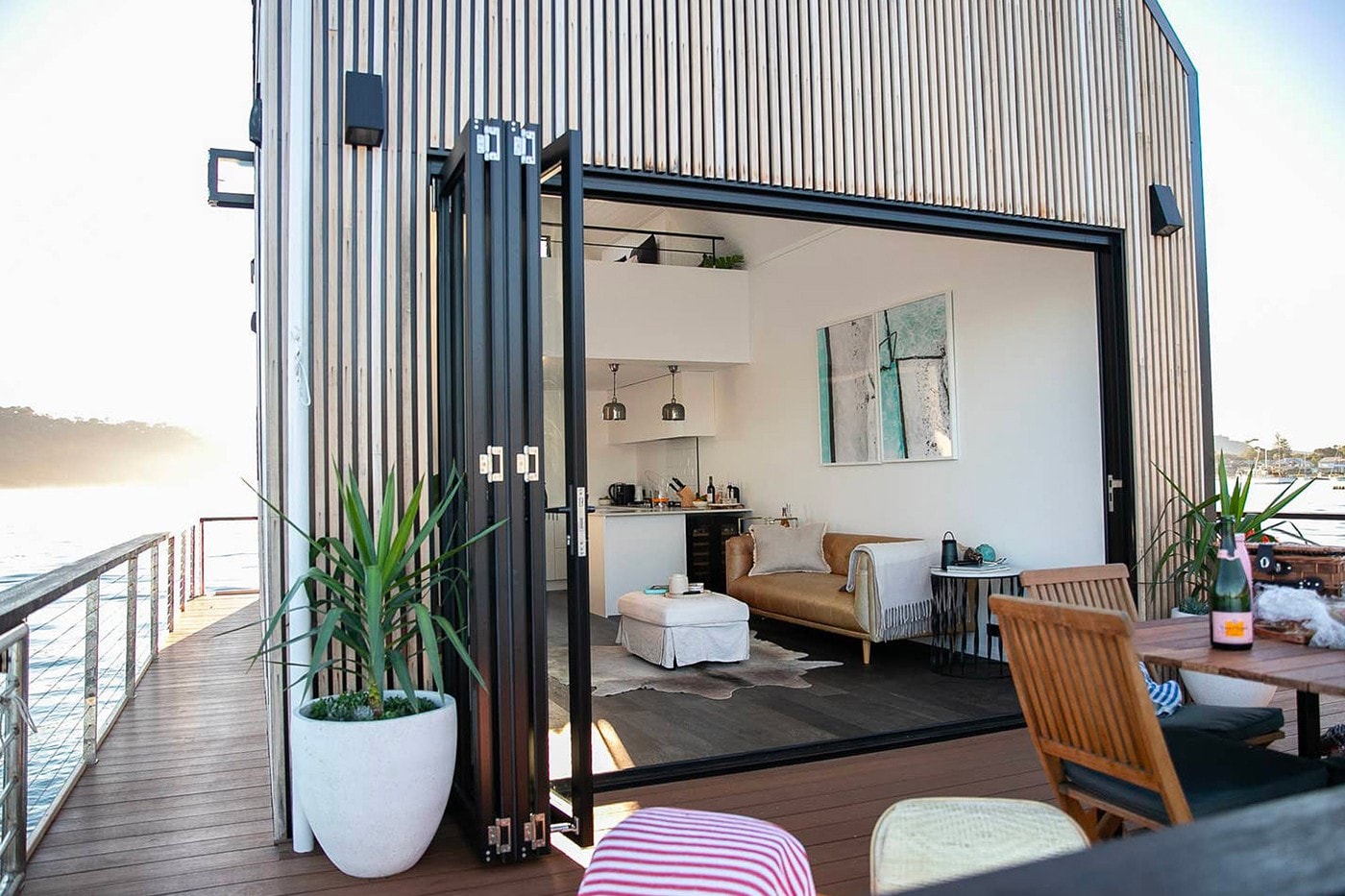 lilypad floating villa chuck Anderson palm beach Sydney getaway airbnb