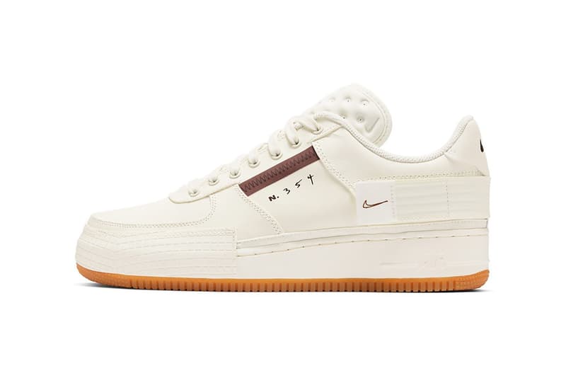 nike air force 1 type n354 sneakers cream white colorway release