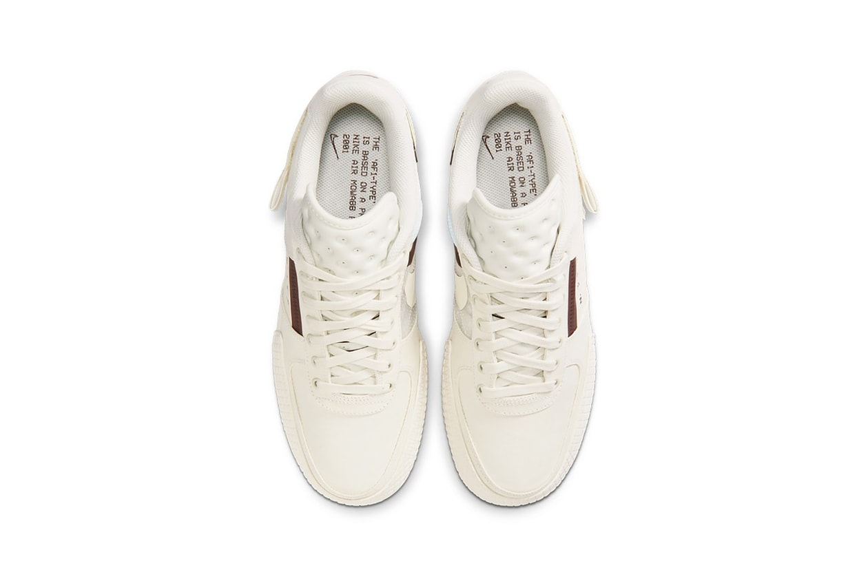nike air force 1 type n354 sneakers cream white colorway release