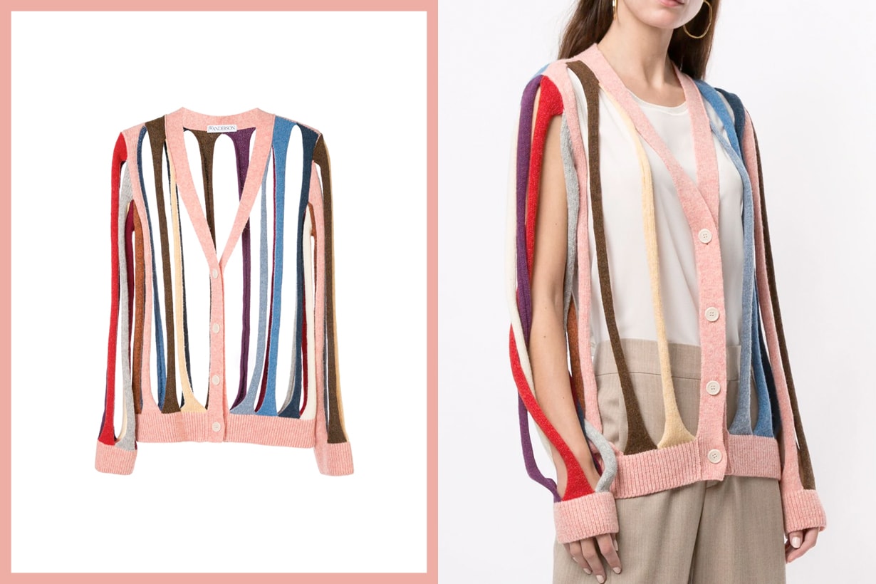 JW Anderson ss20 cardigan cut out design