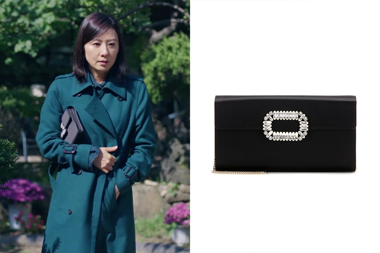 The World of the Married Kim Hee Ae Han So Hee JTBC Korean Drama Styling Celebrities Handbags 2020 VALEXTRA ISIDE MEDIUM BAG DELVAUX 'BRILLANT MM RODÉO' LEATHER SATCHEL ROGER VIVIER Evening Envelope satin clutch 