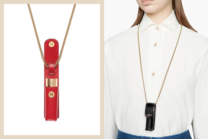 Gucci 推出新款金屬鏈包，迷你的尺寸完全是為口紅量身設計！