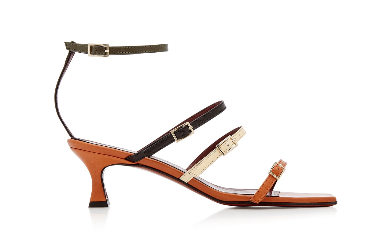 Manu Atelier Naomi Color-Block Leather Sandals