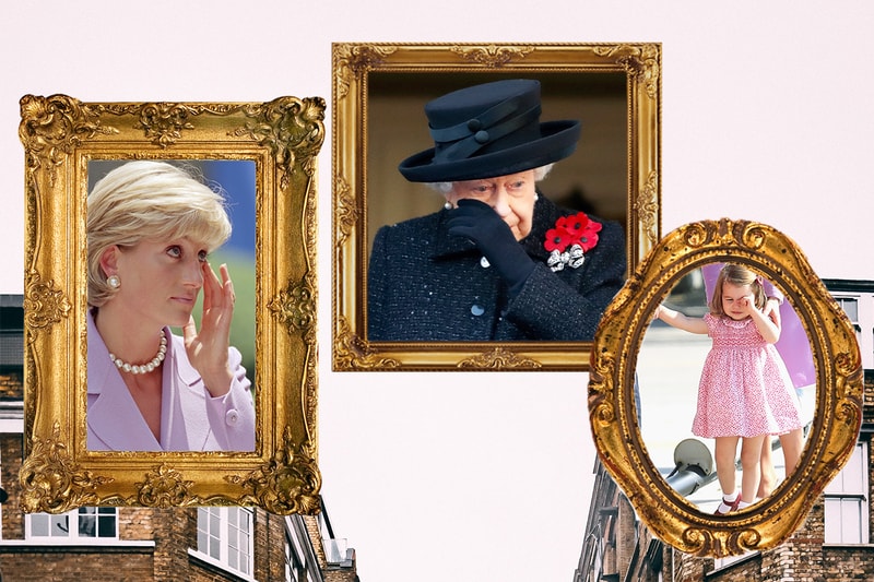 Queen Elizabeth II Princess Diana Kate Middleton Princess Charlotte Prince Harry Meghan Markle Tear Crying British Royal Family