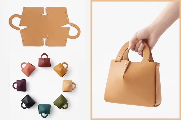 攤開是一塊完整無缺的皮革！日本工作室 Nendo 設計出極簡手袋讓顧客自行組裝