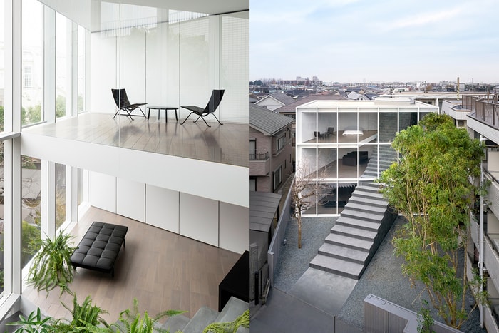 座落於繁忙擁擠的新宿：設計公司 Nendo 以階梯貫穿，打造了三層樓庭院極簡住宅！