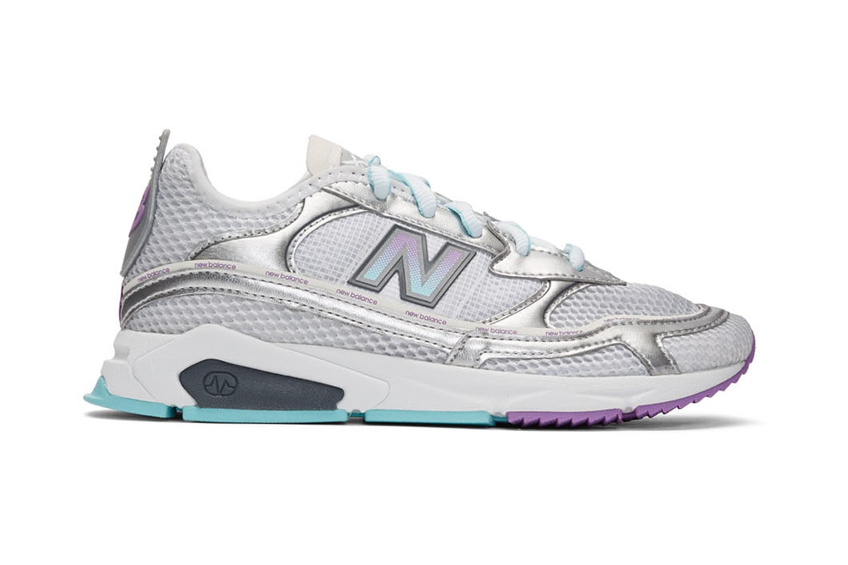New Balance Silver X-Racer Sneakers