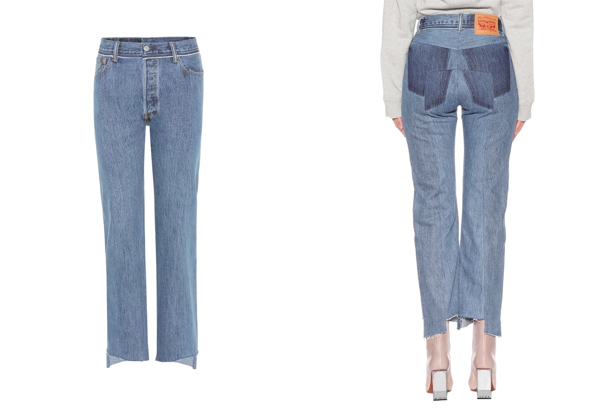 Jeans Denim RAG & BONE Cate light blue slim-leg jeans AGOLDE straight-leg jeans wide-leg jeans Vetements
