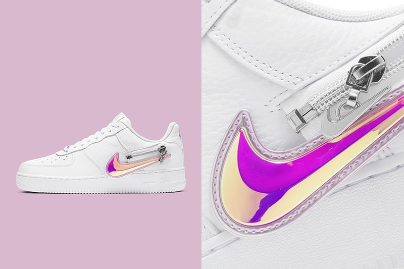 nike air force 1 07 premium zip swoosh pack sneakers customizable release