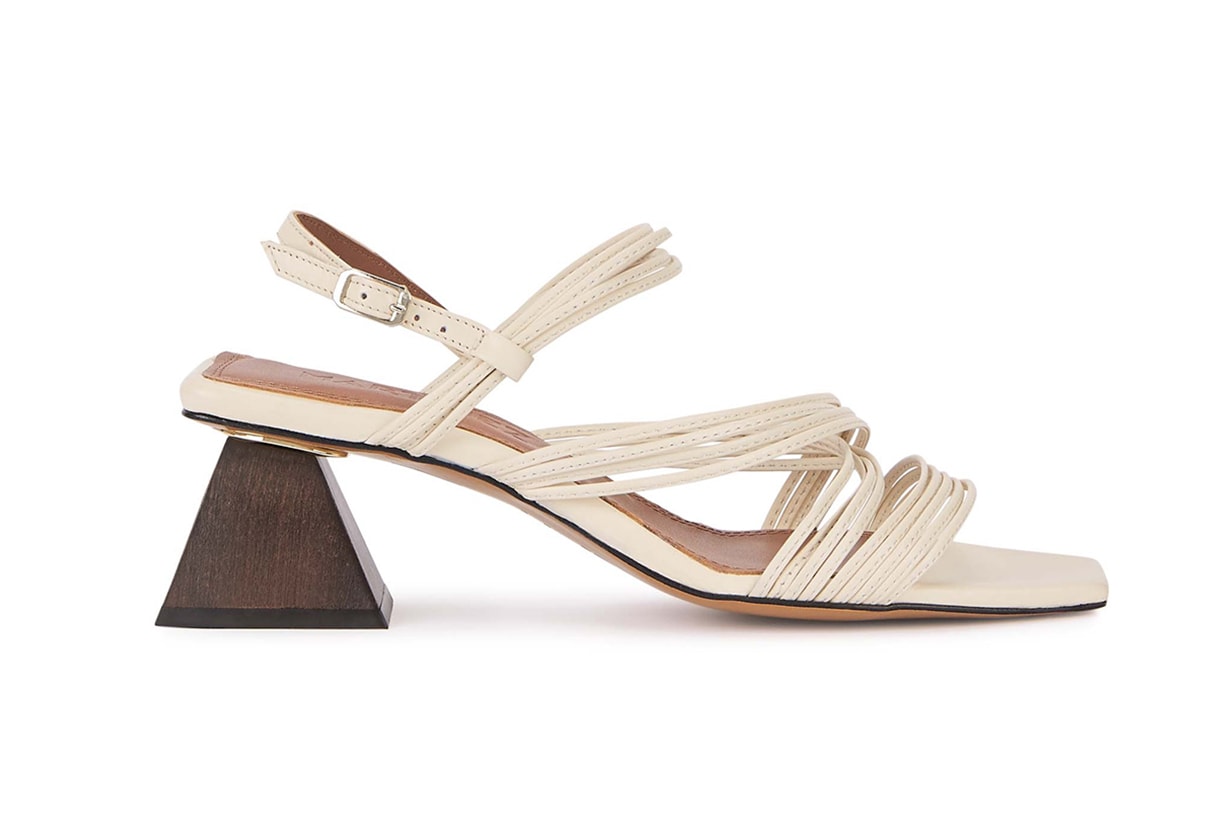 SOULIERS MARTINEZ Penelope 55 slingback leather sandals