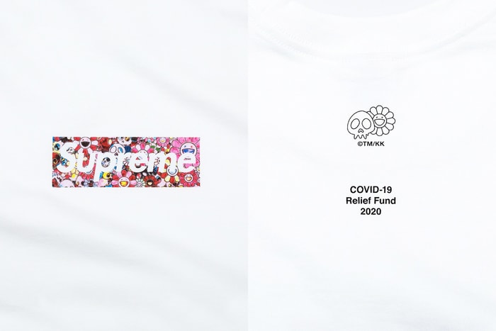 Supreme x 村上隆攜手經典 Logo Tee:以名作《花與骷髏》呼應生死,所得全捐出幫助 COVID-19!