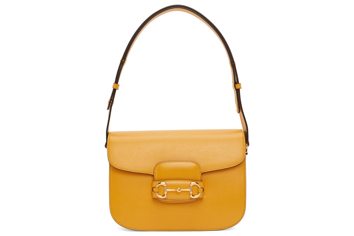 Yellow 'Gucci 1955' Horsebit Shoulder Bag