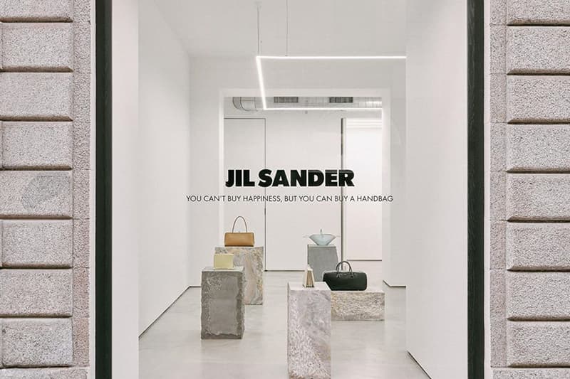 Jil Sander Tangle small mint leather shoulder bag
