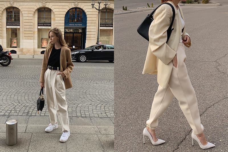 2020 Spring White Pants Outfit Idea SSENSE