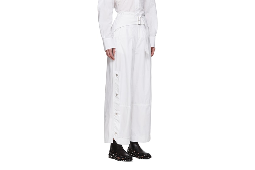 2020 Spring White Pants Outfit Idea SSENSE