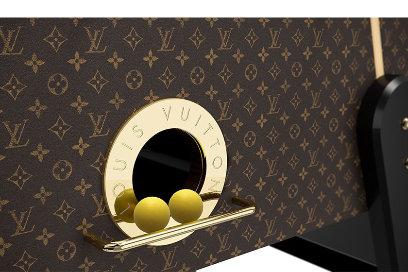 Louis Vuitton babyfoot table football billiards table