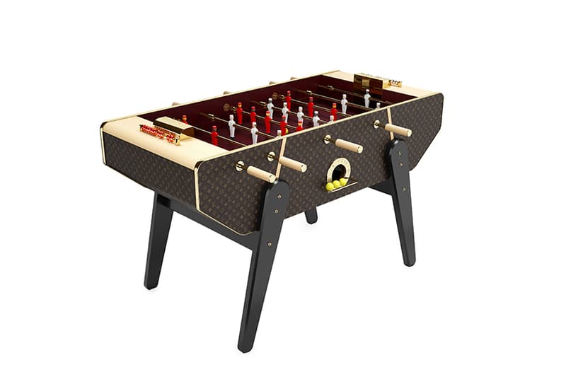 Louis Vuitton babyfoot table football billiards table