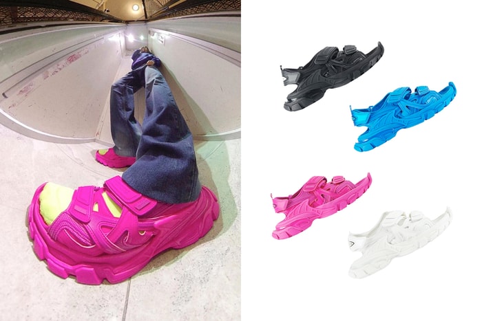 今季老爹涼鞋不能少了這一雙:改造 Track 波鞋,Balenciaga 的魔術貼涼鞋正式登場!