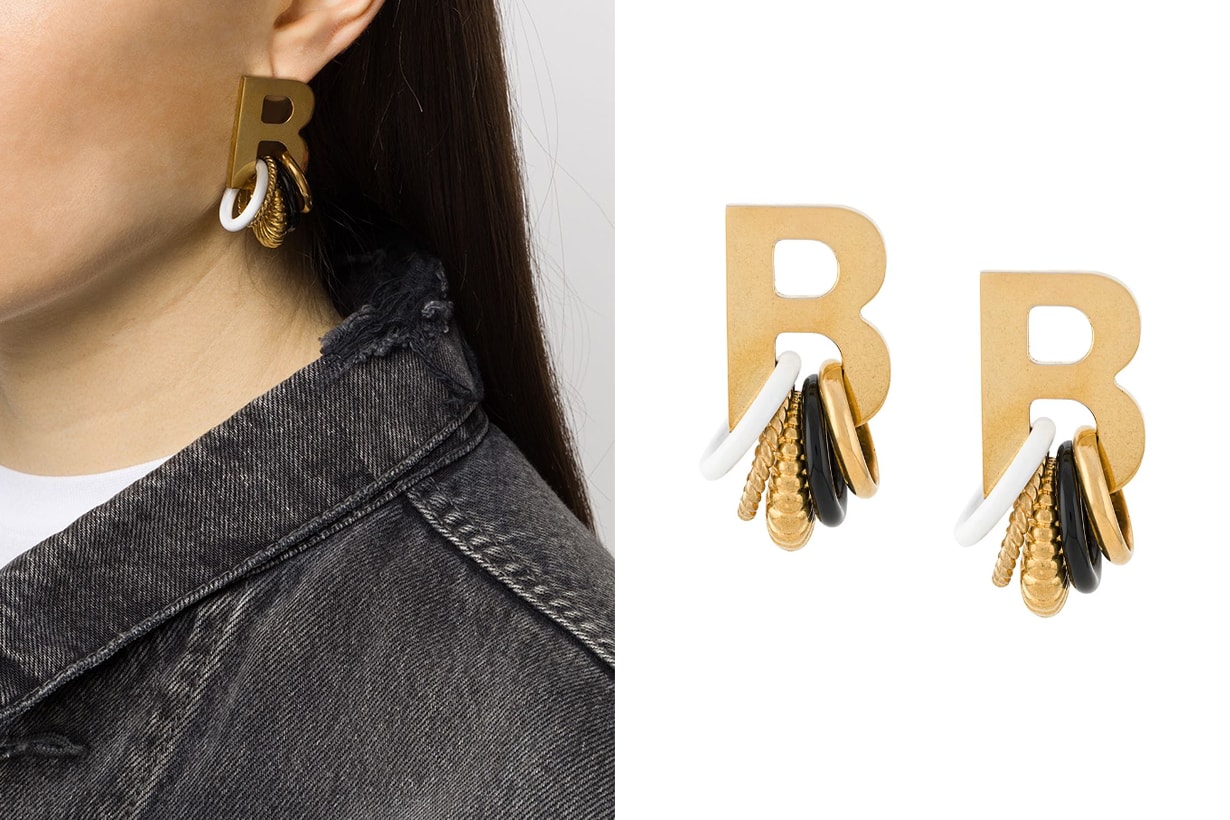Balenciaga earrings XL size earrings jewelry trends 2020 summer