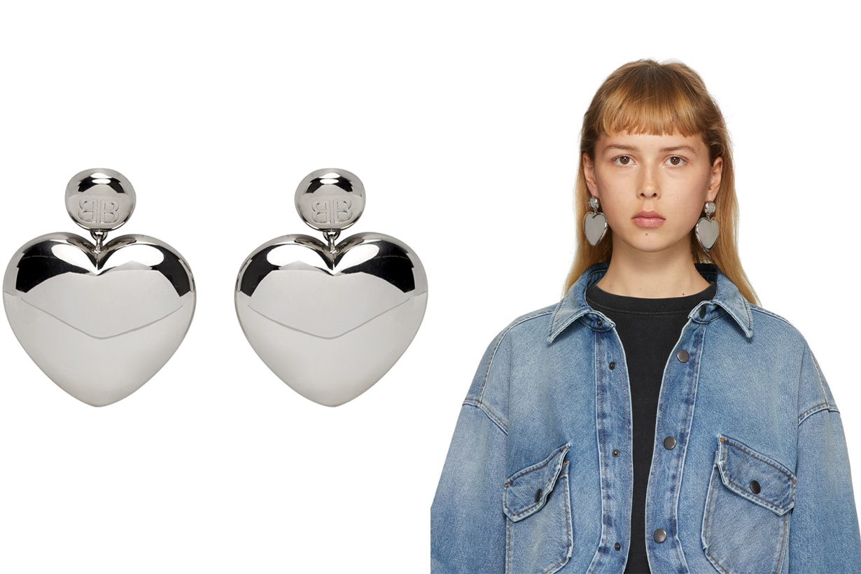 Balenciaga earrings XL size earrings jewelry trends 2020 summer 