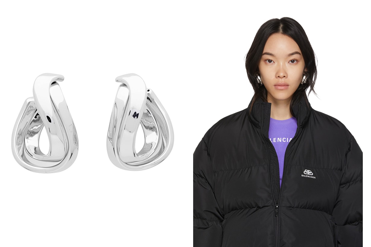 Balenciaga earrings XL size earrings jewelry trends 2020 summer 