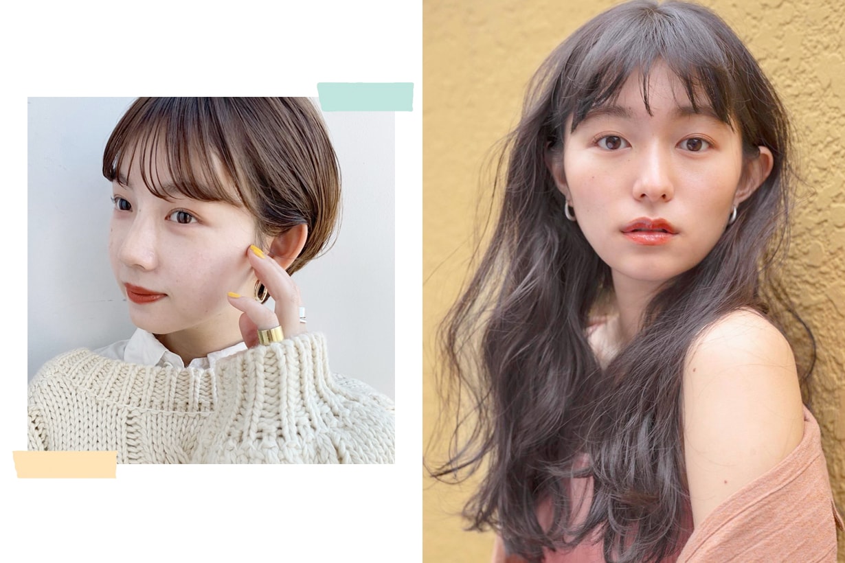 japanese bangs hairstyle reference summer style