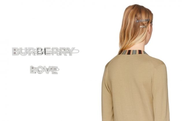 burberry hair clip accessory love logo 2020 summer