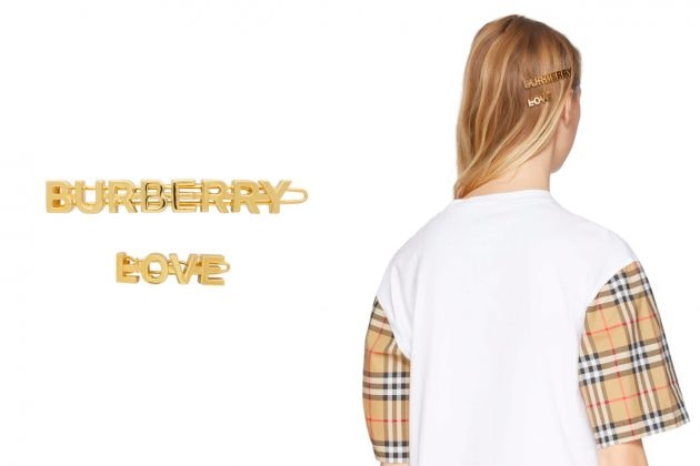 burberry hair clip accessory love logo 2020 summer